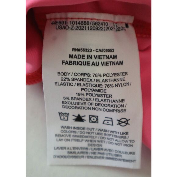 Nike FD0954-635 Women's Sz S Pink/Red Dri-Fit Cropped Training Tank Top - Picture 5 of 7